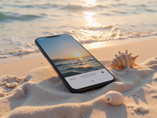 播客封面设计，温暖色调，包含日落、咖啡杯、书本等生活元素，设计风格温馨舒适